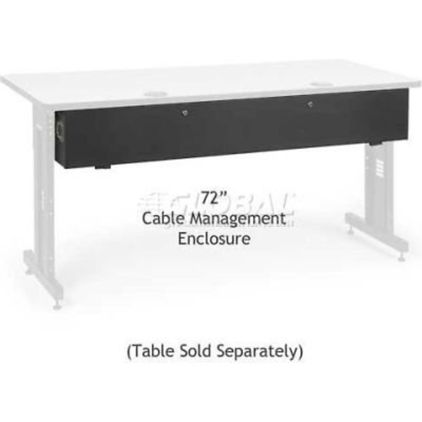 Kendall Howard Kendall HowardCable Management Enclosure for 72in Classroom Training Table 5500-3-100-72